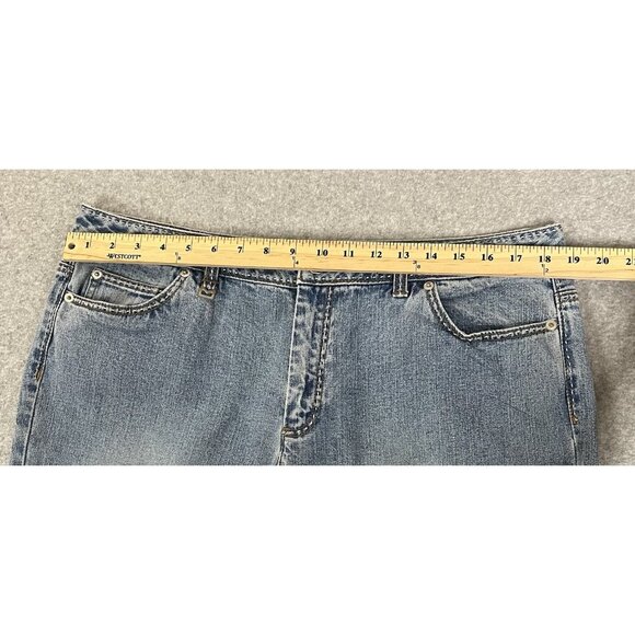 Michael Kors Womens Jeans 16 Bootcut Blue Stretch Denim 31.5" Inseam 11"Hi Rise - Picture 14 of 16